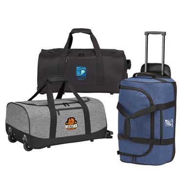 22" Rolling Carry On Duffel (3 Colors)